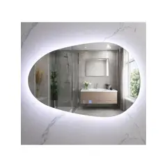 GENERICO - Espejo LED Para Baño Desempañante Sin Marco 90x60 cm
