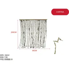 GENERICO - Cortina separadora de espacios (GRIS 200CM*90CM) 39832