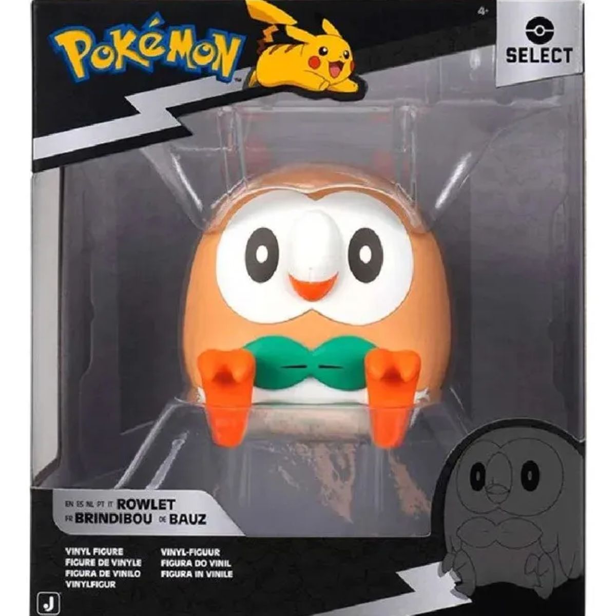 POKEMON - Figura De Vinilo Rowlet Select 11 Cm Pokemon