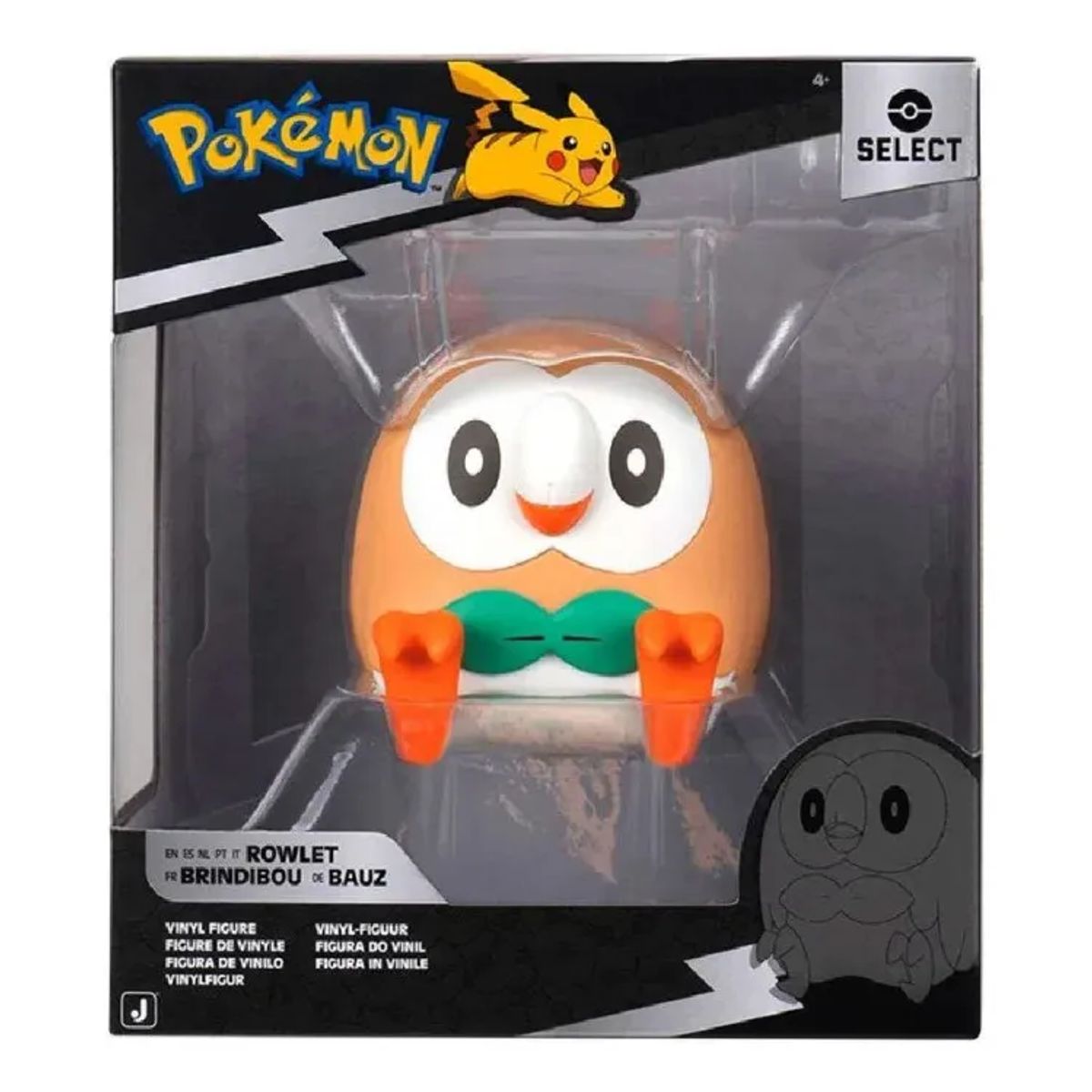 POKEMON - Figura De Vinilo Rowlet Select 11 Cm Pokemon