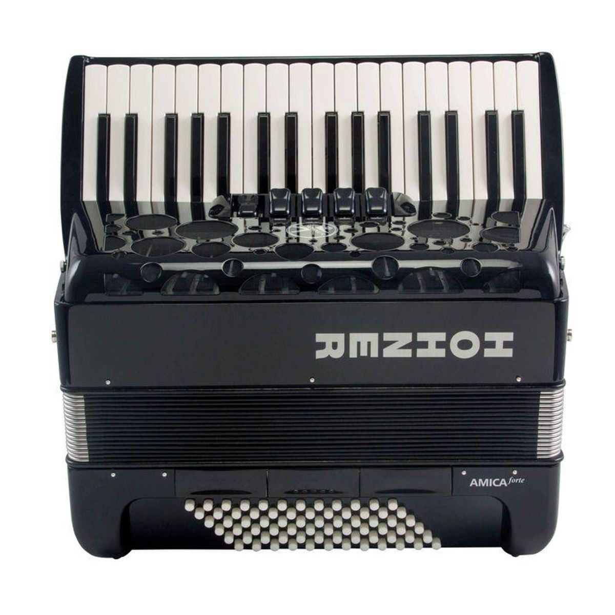 HOHNER - Acordeon Cromático Hohner Amica Forte III 72 - Black OptiSound