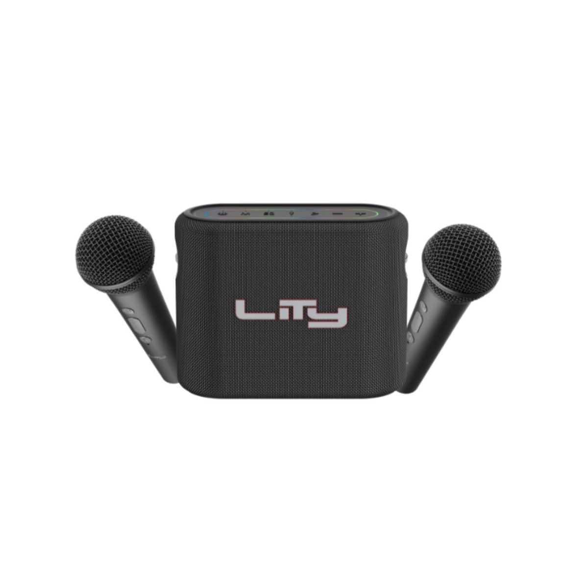 LITY - Parlante Bluetooth Karaoke 80W con 2 Micrófonos Negro B15P Lity