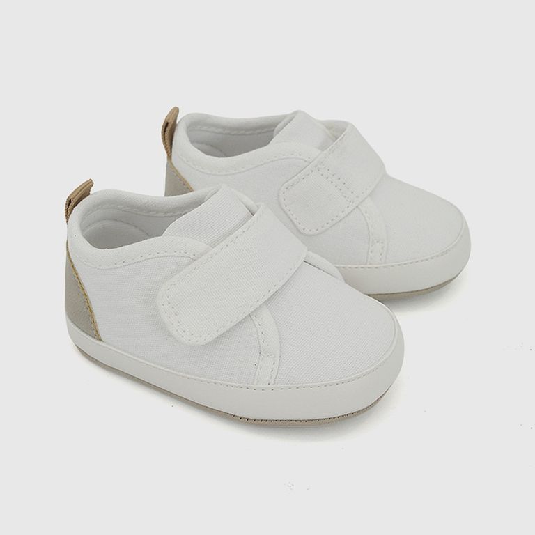 Zapatilla Bebé Velcro Blanco