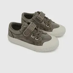COLLOKY - Zapatilla lona niño cafe 21-27