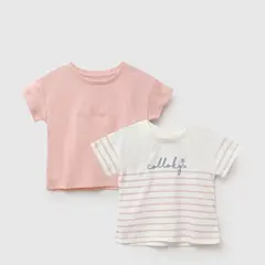 COLLOKY - Polera Niña Bipack Rosado