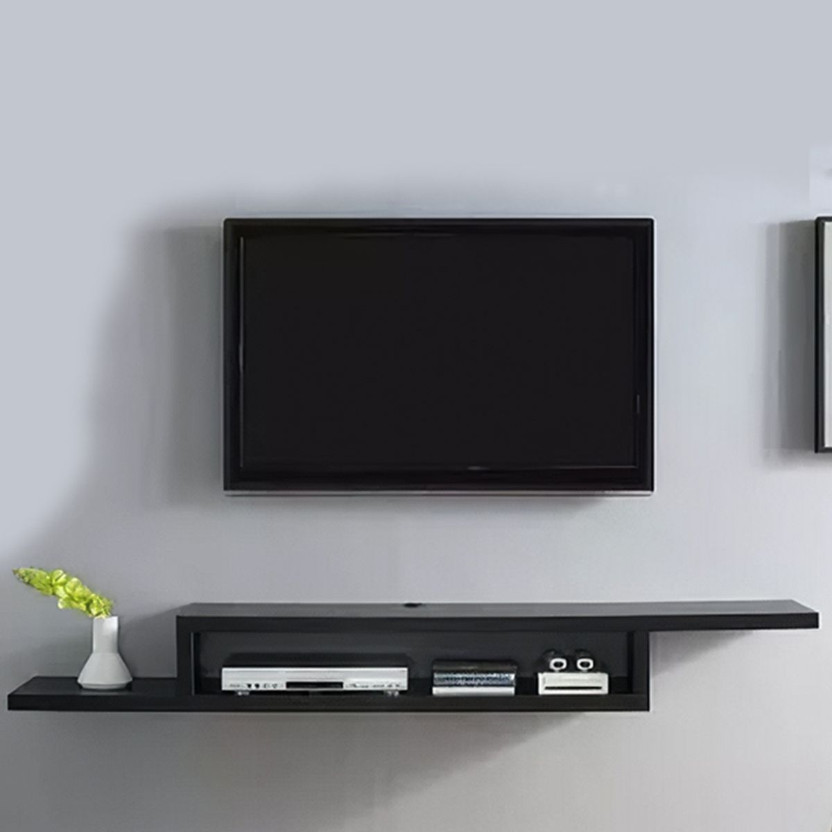 GENERICO - Rack TV Flotante Minimalista 120 cm , Hasta 55 " - Estilo Moderno