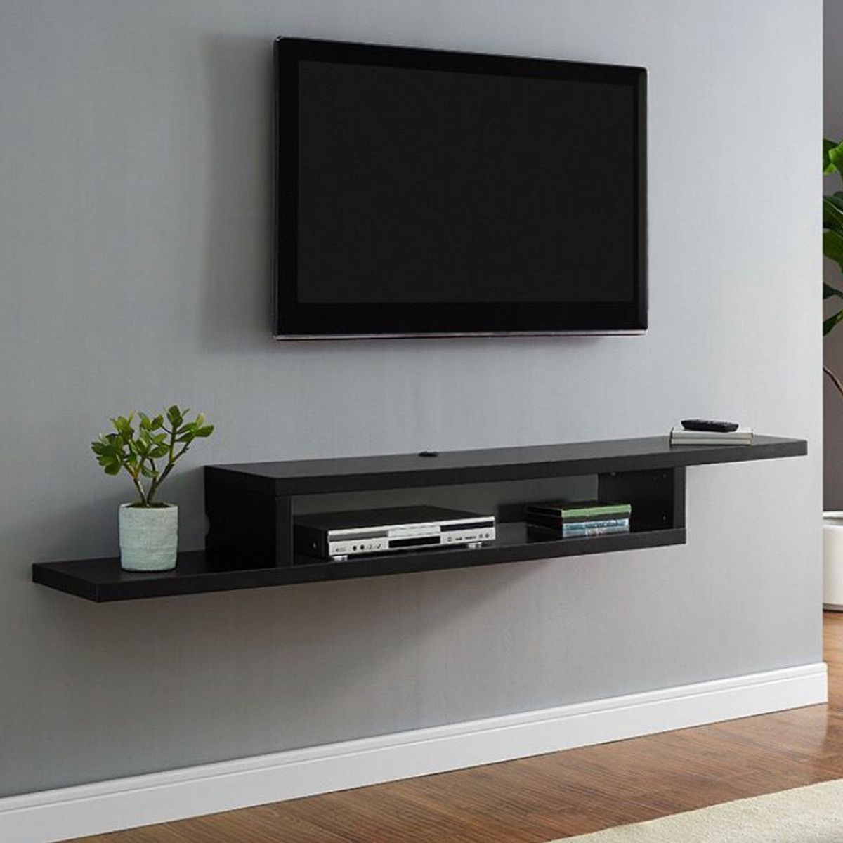 GENERICO - Rack TV Flotante Minimalista 120 cm , Hasta 55 " - Estilo Moderno
