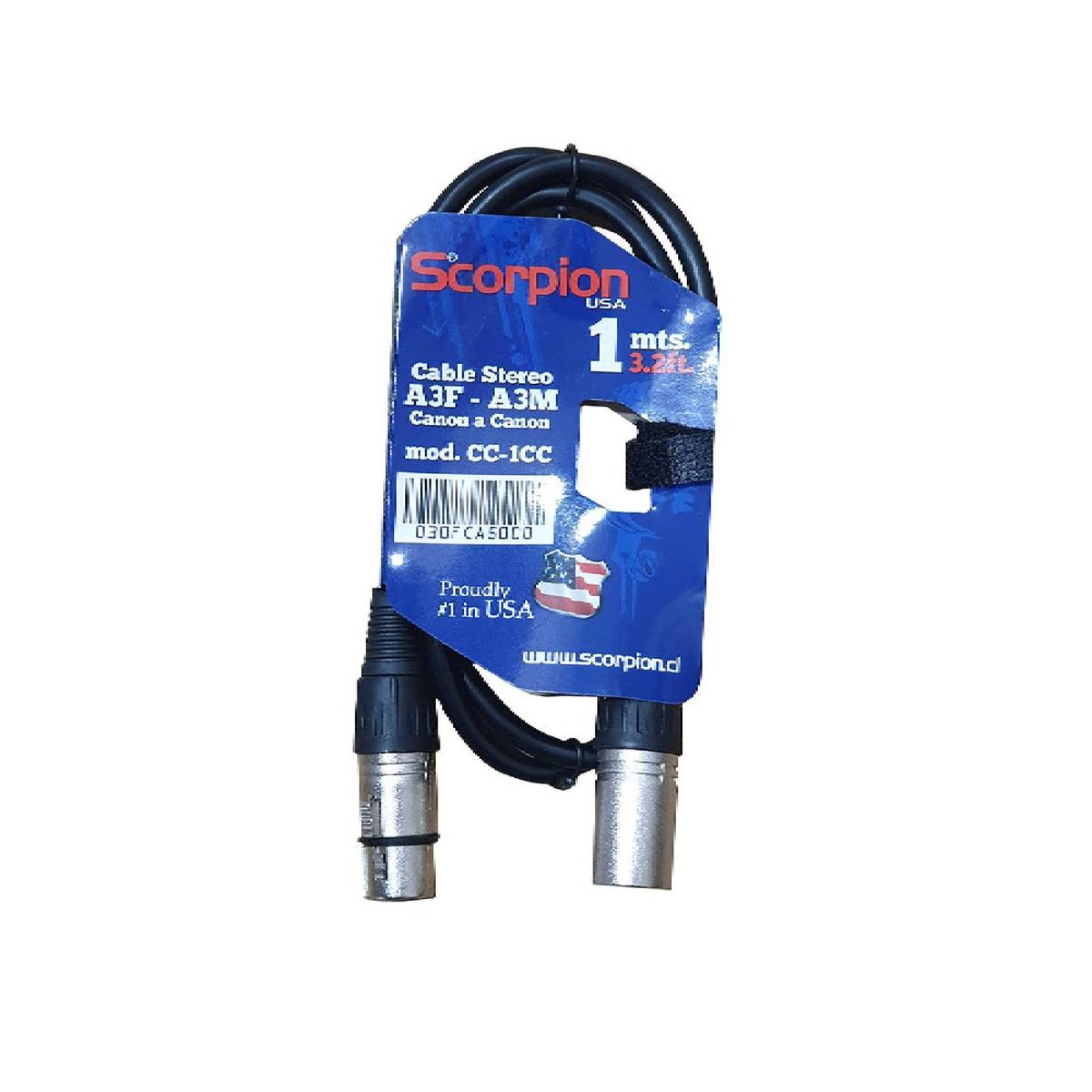 SCORPION - Cable XLR 1M CC-1CC Scorpion