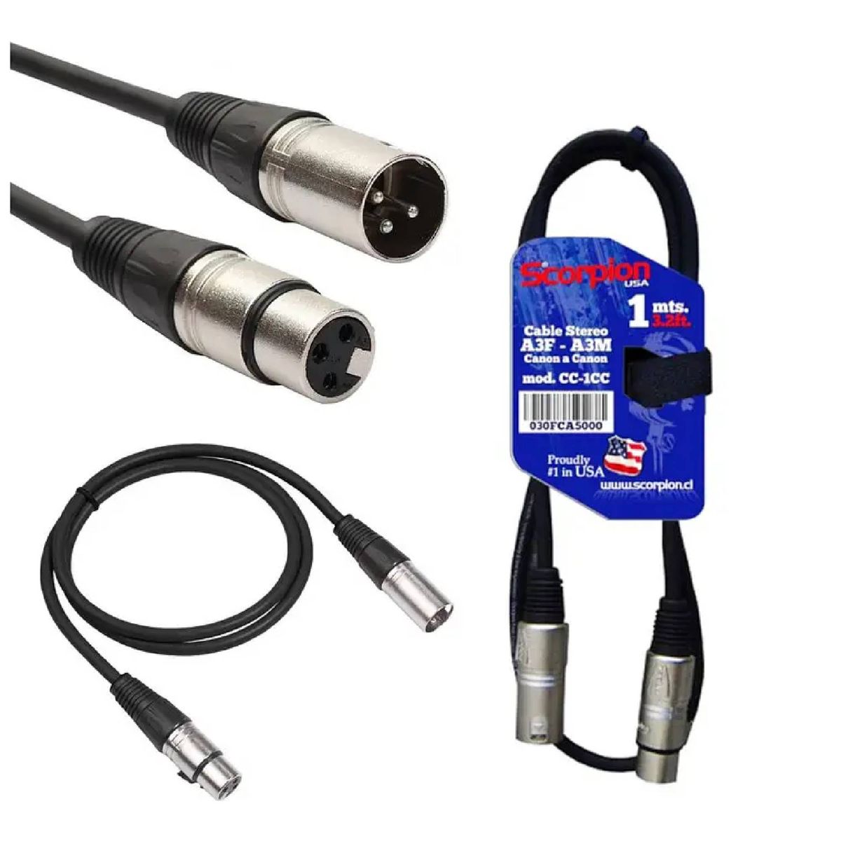 SCORPION - Cable XLR 1M CC-1CC Scorpion