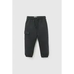 COLLOKY - Pantalon Buzo Negro Niño 6-9M a 4-5A