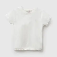 COLLOKY - Polera manga corta niña blanco 3-4A a 12-13A