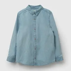COLLOKY - Camisa mezclilla niño denim 3-4A a 12-13A