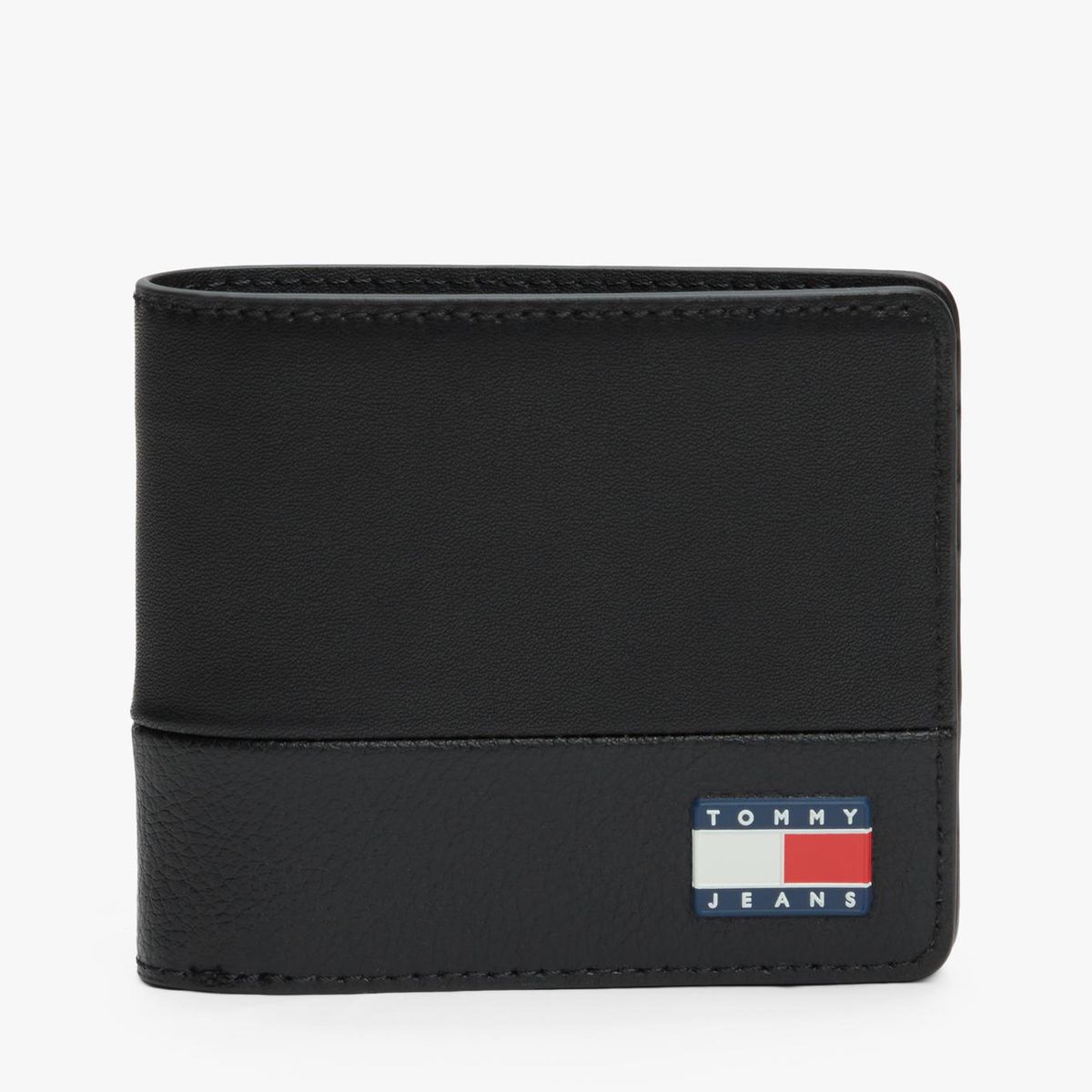 TOMMY HILFIGER - Billetera Heritage Con Logo Negro Tommy Jeans