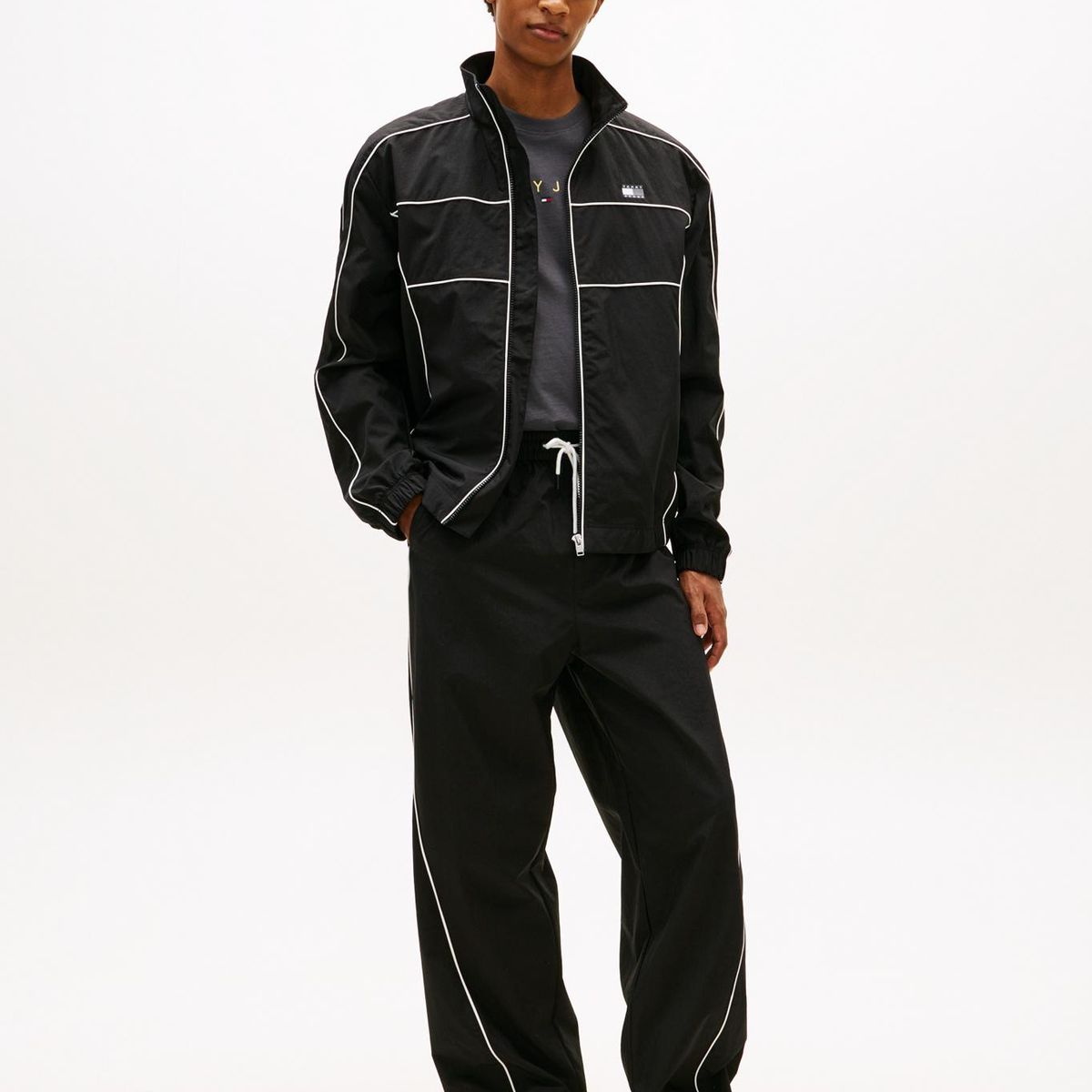 TOMMY HILFIGER - Pantalón Theo Estilo Relaxed Negro Tommy Jeans
