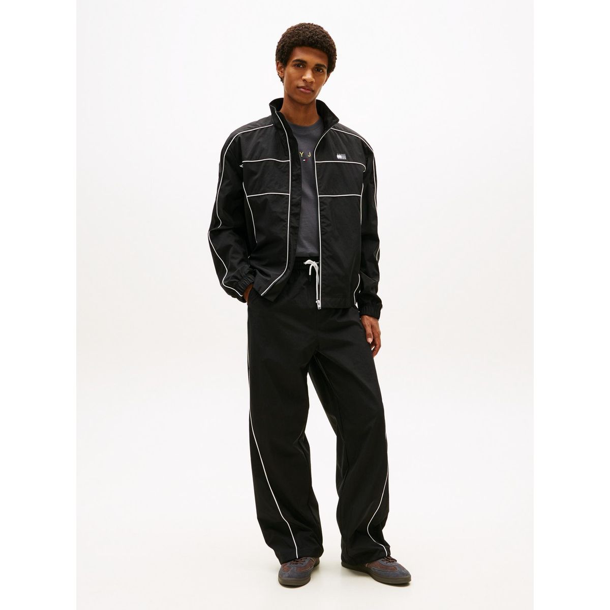 TOMMY HILFIGER - Pantalón Theo Estilo Relaxed Negro Tommy Jeans