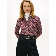 TOMMY HILFIGER - Camisa Twill Regular Fit Multicolor