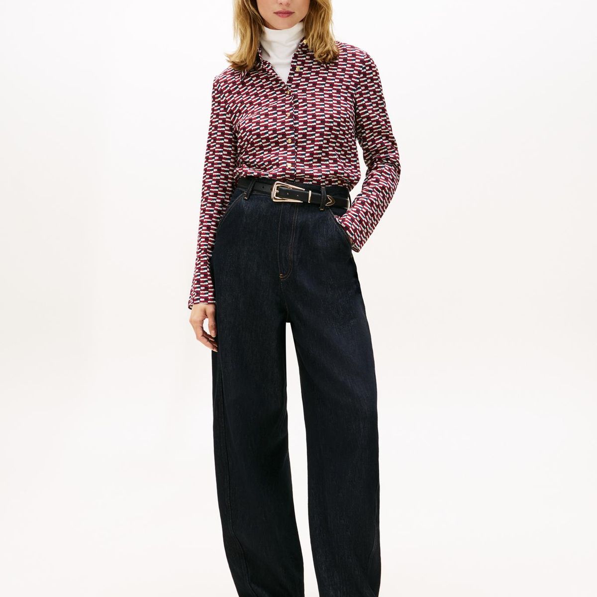 TOMMY HILFIGER - Camisa Twill Regular Fit Multicolor Tommy Hilfiger