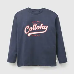 COLLOKY - Polera Manga Larga Niño Azul