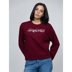 TOMMY HILFIGER - Polerón Con Logo Gráfico Burdeo