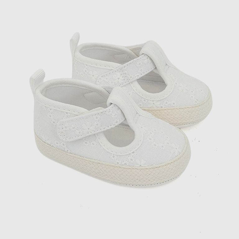 Zapato Bebé Niña Velcro Blanco