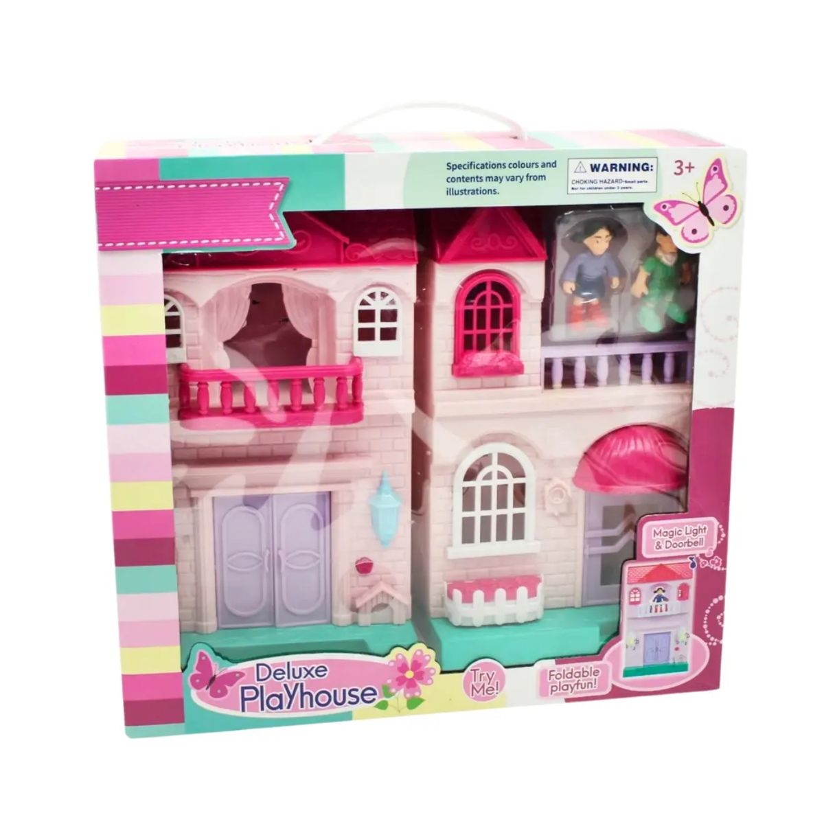 GENERICO - Casa De Muñecas Castillo De Princesa Con Luz Y Sonido