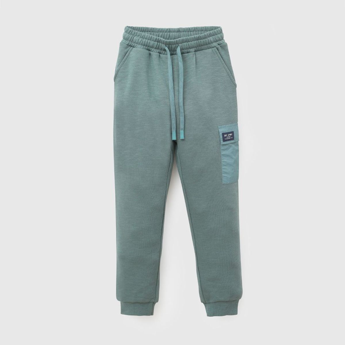 COLLOKY - Pantalon Buzo Bolsillo Verde Niño 3-4A a 12-13A
