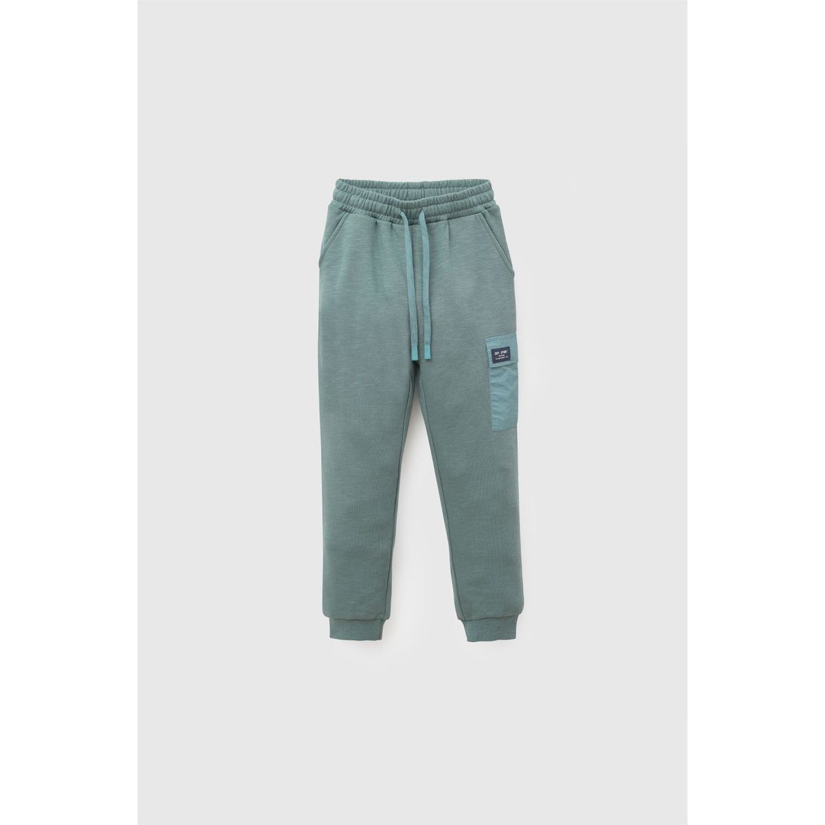 COLLOKY - Pantalon Buzo Bolsillo Verde Niño 3-4A a 12-13A