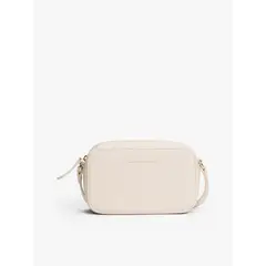 TOMMY HILFIGER - Cartera Bandolera Con Logo Metalizado Beige