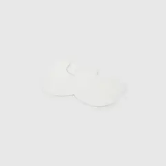 COLLOKY - Babero Bebé Algodón Impermeable Quilt Blanco