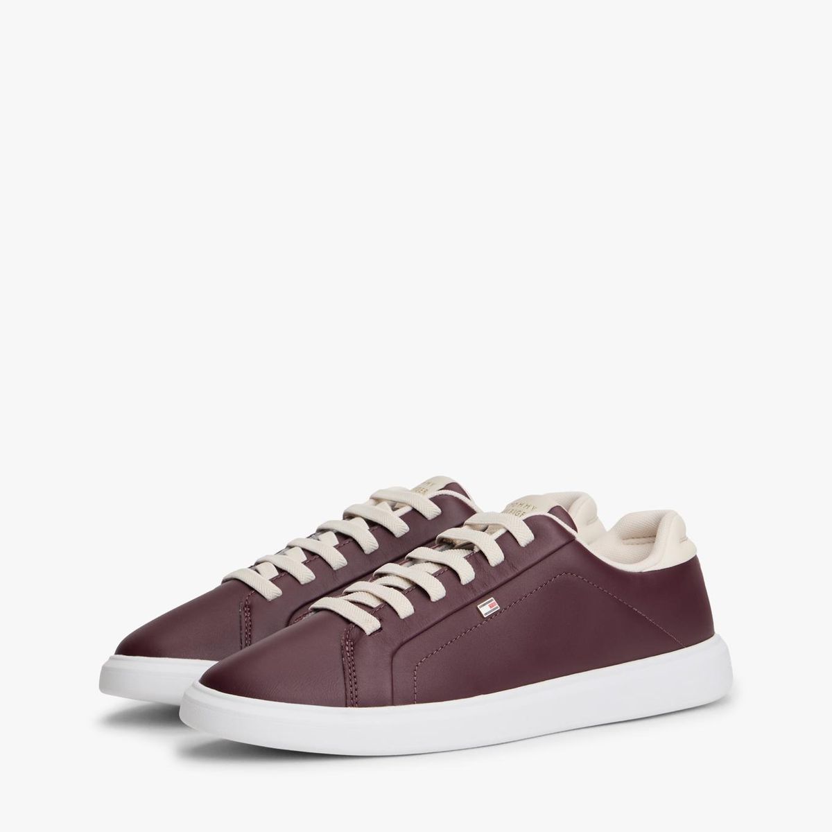 TOMMY HILFIGER - Zapatillas Court Light Weight Burdeo Tommy Hilfiger