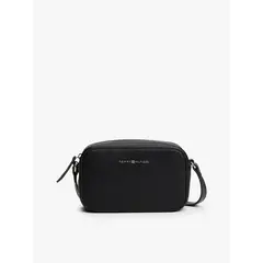 TOMMY HILFIGER - Cartera Bandolera Con Logo Metalizado Negro