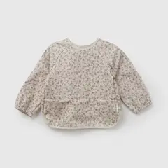 COLLOKY - Babero Bebé Niña Impermeable Mangas Morado