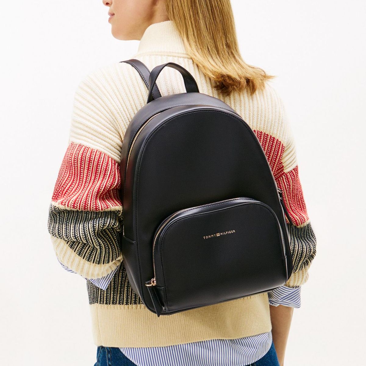 TOMMY HILFIGER - Mochila Essential Con Logo Negro Tommy Hilfiger