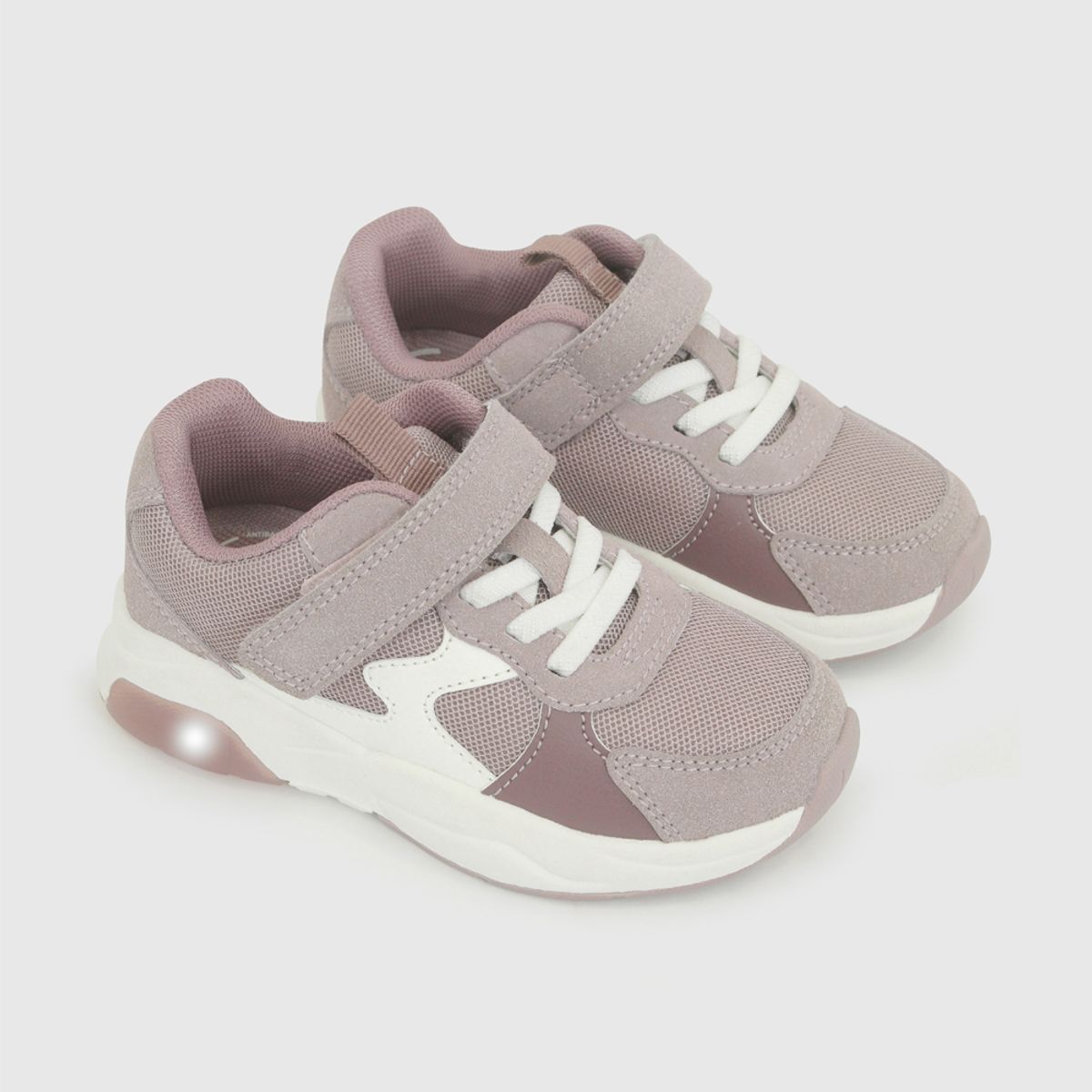 COLLOKY - Zapatilla con luces niña morado 21-27
