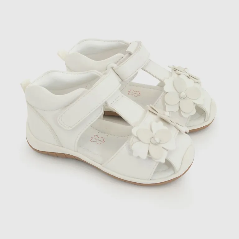 Sandalia velcro niña blanco 18-21