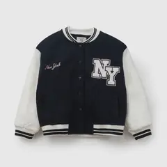 COLLOKY - Polerón Niña Bomber Azul Marino