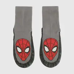 COLLOKY - Calcetin antideslizante Marvel Spiderman niño gris 23-39