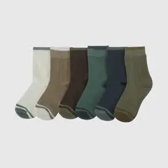 COLLOKY - Pack 6 Calcetin 3/4 rayas niño multicolor 23-39