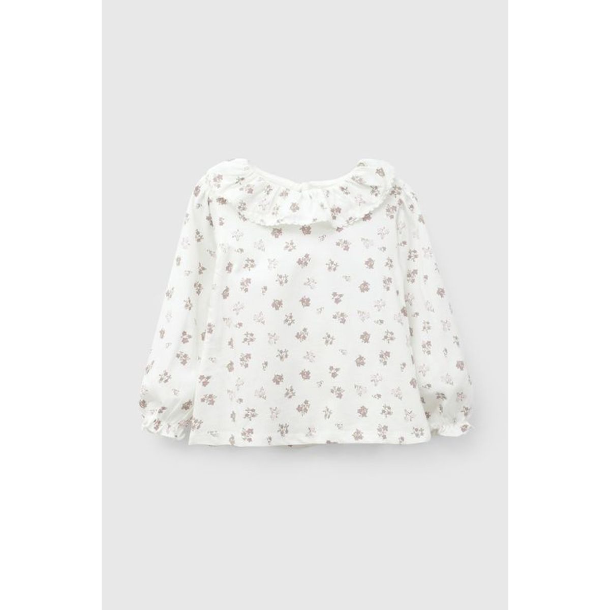 COLLOKY - Polera Vuelos Flores Blanco Niña 6-9M a 4-5A
