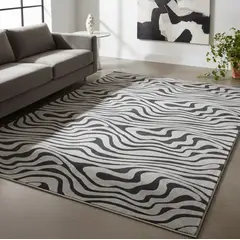 GENERICO - Alfombra Texturizada Lavable Living Y Dormitorio Moderna 160x200cm