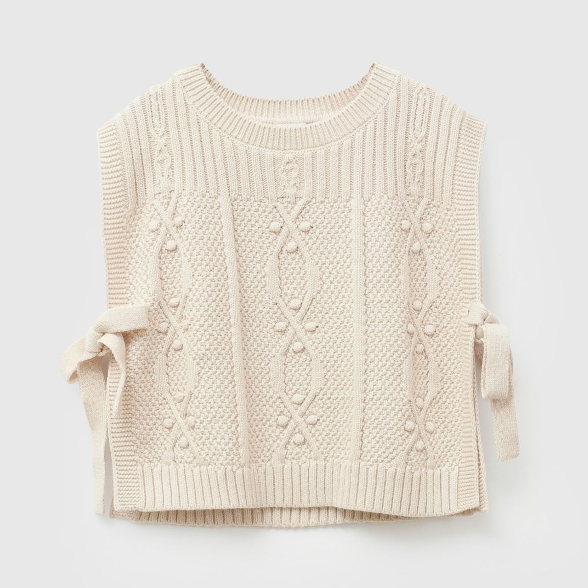 COLLOKY - Sweater Tejido Crema Niña 3-4A a 12-13A