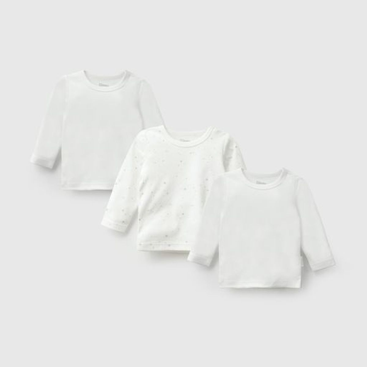 COLLOKY - Pack 3 Camiseta Algodón Beige Unisex 0/3M a 18/24M