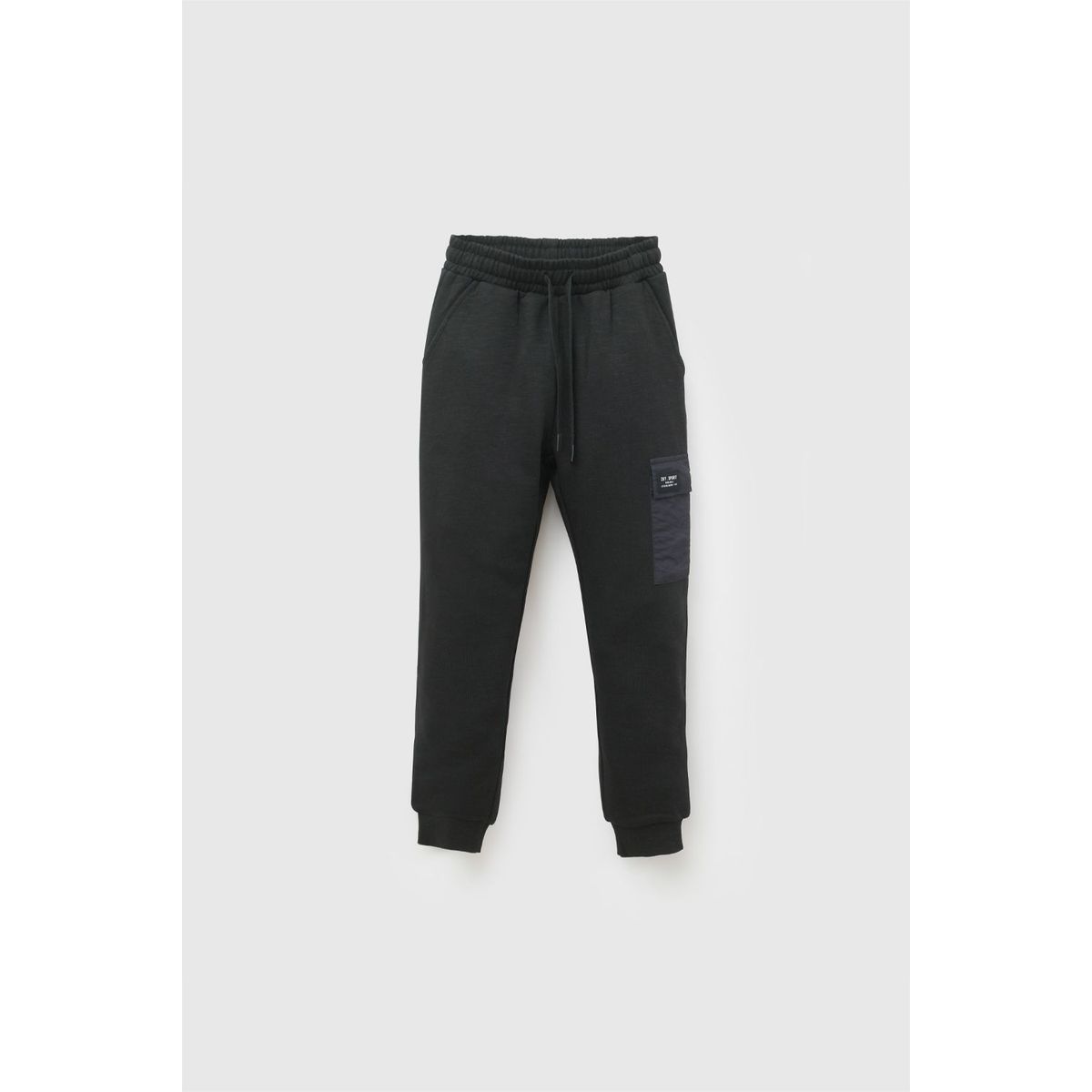 COLLOKY - Pantalon Buzo Bolsillo Negro Niño 3-4A a 12-13A