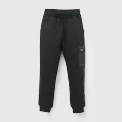 COLLOKY - Pantalon buzo bolsillo niño negro 3-4A a 12-13A