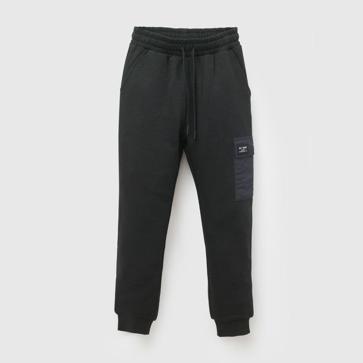 COLLOKY - Pantalon Buzo Bolsillo Negro Niño 3-4A a 12-13A