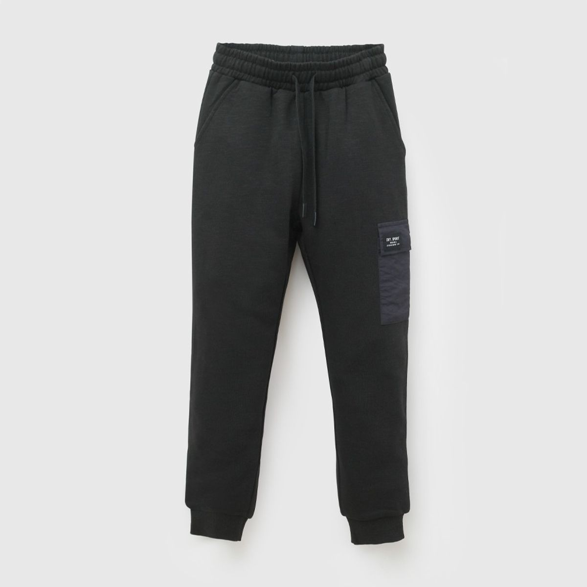 COLLOKY - Pantalon Buzo Bolsillo Negro Niño 3-4A a 12-13A