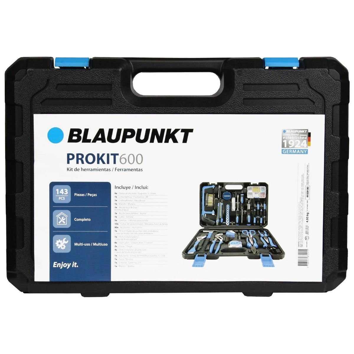 BLAUPUNKT - Kit De Herramientas Basicas Blaupunkt PROKIT 600