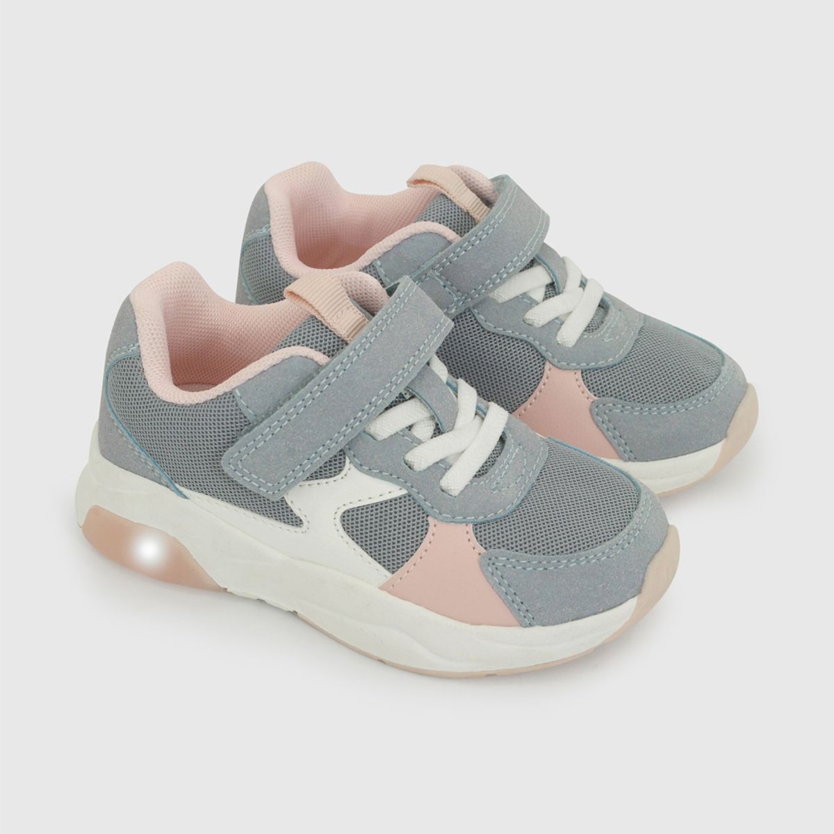 COLLOKY - Zapatilla Luces Celeste Niña 21-27