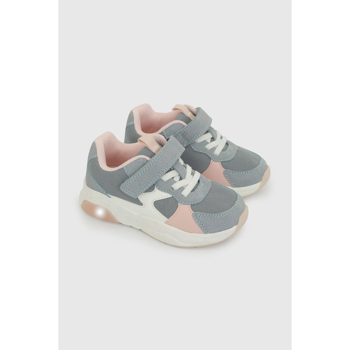 COLLOKY - Zapatilla Luces Celeste Niña 21-27