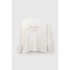 COLLOKY - Polera Crema Niña 3-4A a 12-13A